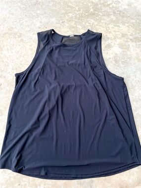 Lululemon Black Mesh Racerback Workout Tank Top Size Large
